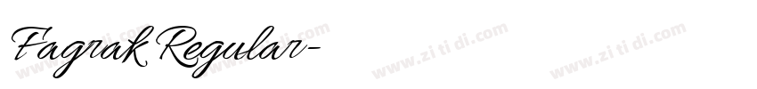 Fagrak Regular字体转换 Fagrak Regular字体转换